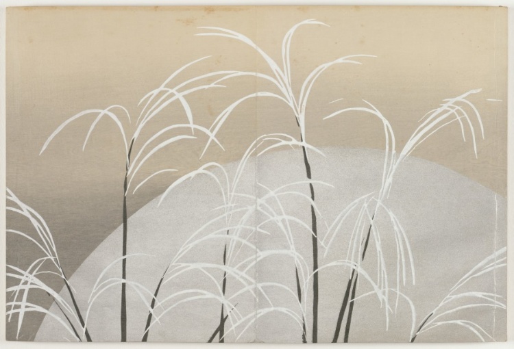 Flowers of a Hundred Worlds (Momoyogusa): Susuki Grass in Moonlight  (Obana ni tsuki)