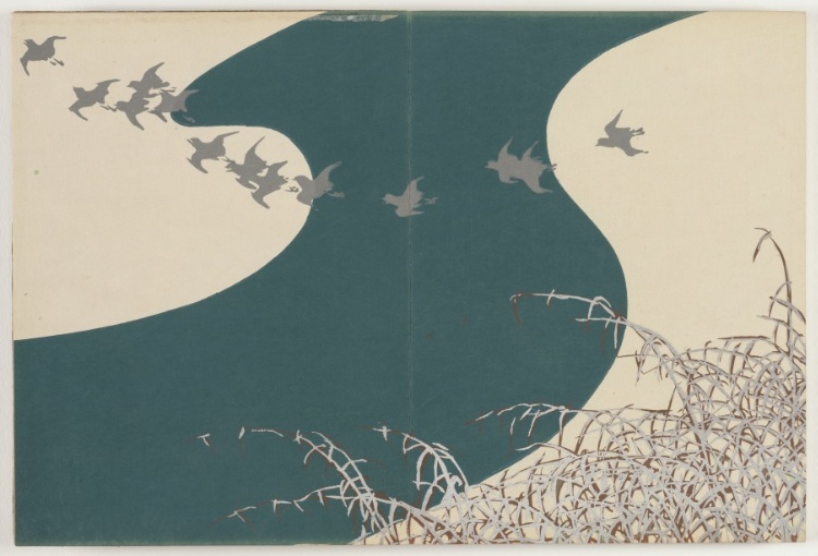 Flowers of a Hundred Worlds (Momoyogusa): River in Winter (Fuyu no kawa)