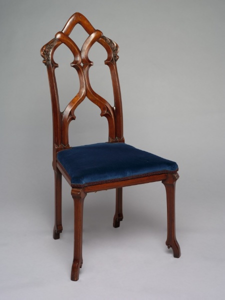 Side Chair:  Gothic Revival Style