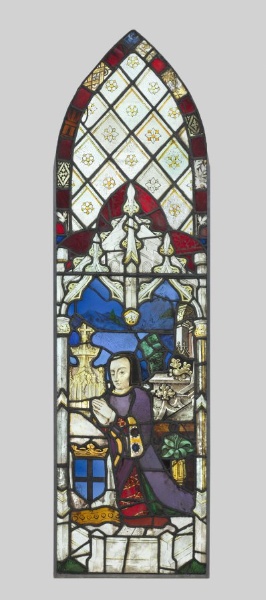 Stained Glass Panel with Female Donor