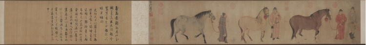 Three Horses and Four Grooms