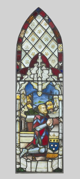 Stained Glass Panel with Male Donor