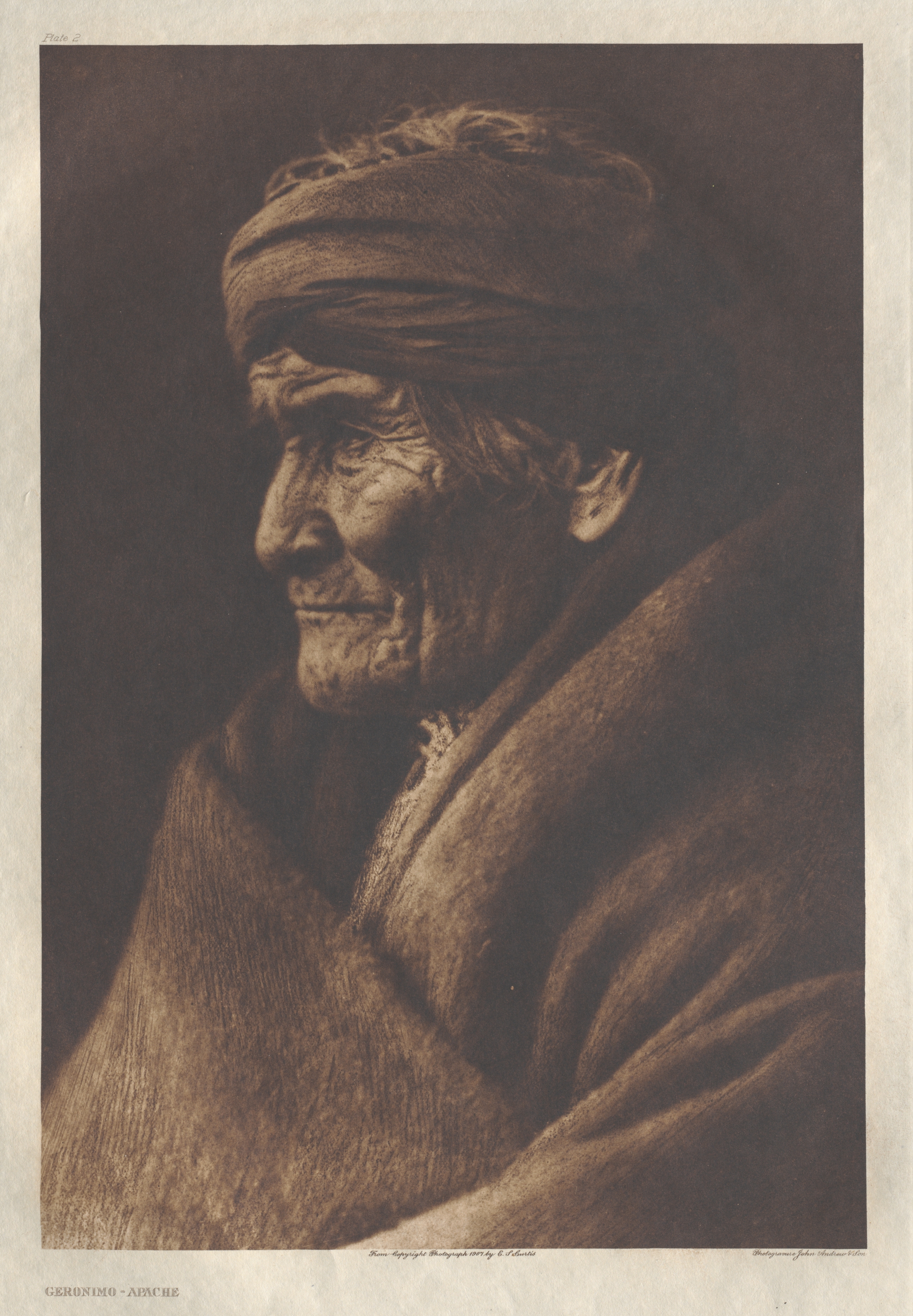 Portfolio I, Plate 2: Geronimo-Apache