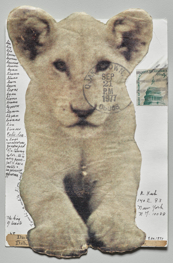 The King of Beasts (recto), Lenore Tawney, 1977