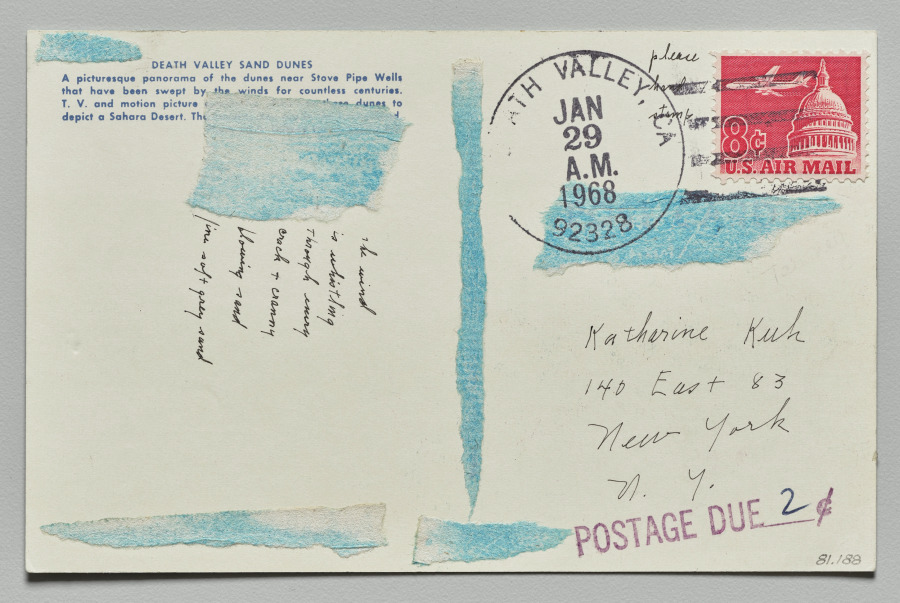 Death Valley (recto), Lenore Tawney, 1968
