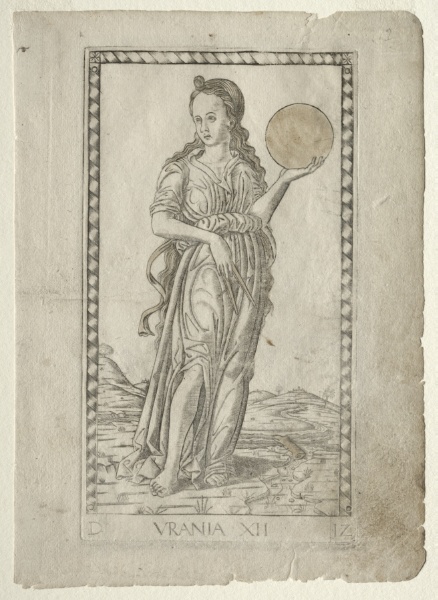 Urania (astronomy) (from the Tarocchi series D:  Apollo and the Muses, #12)