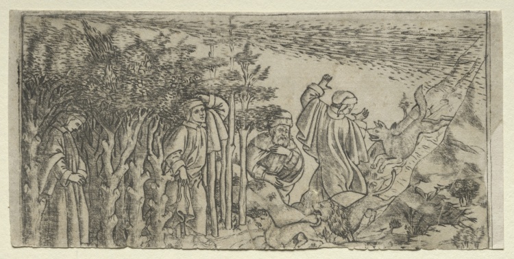 Dante Lost in the Wood: Escaping and Meeting Virgil, Canto I