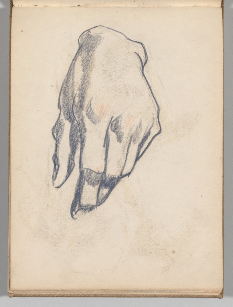 Sketchbook, Spain: Page 78, Study of a Hand