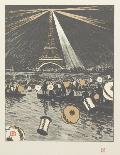 Thirty-Six Views of the Eiffel Tower:  Festival on the Seine, July 14, 1902