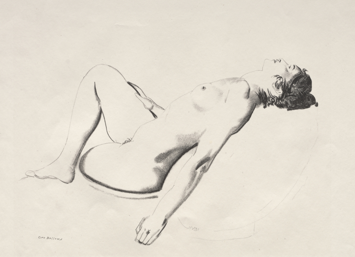 Nude Study, Woman Lying on a Pillow