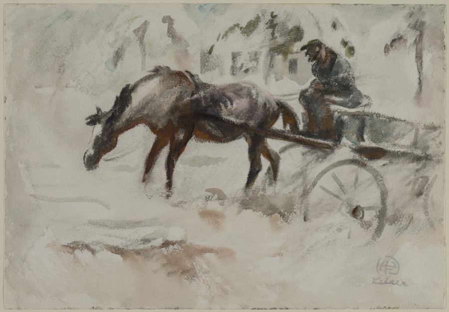 A Peddler in a Storm, Генри Келлер, 1931