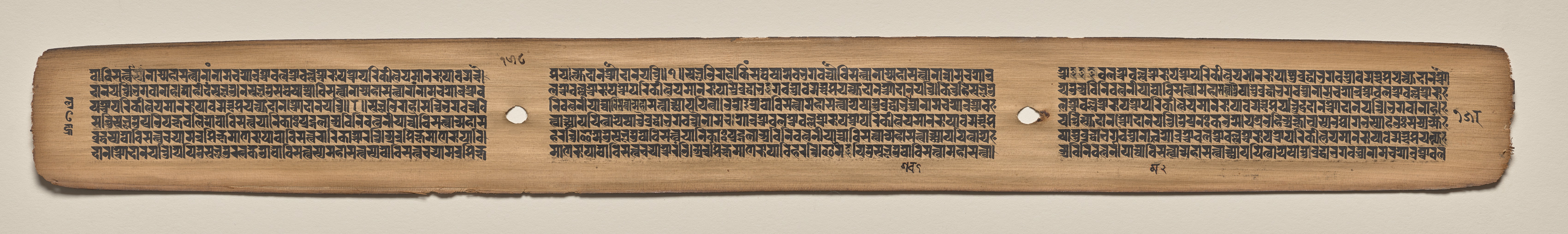 Text, folio 158 (verso), from a Manuscript of the Perfection of Wisdom in Eight Thousand Lines (Ashtasahasrika Prajnaparamita-sutra)