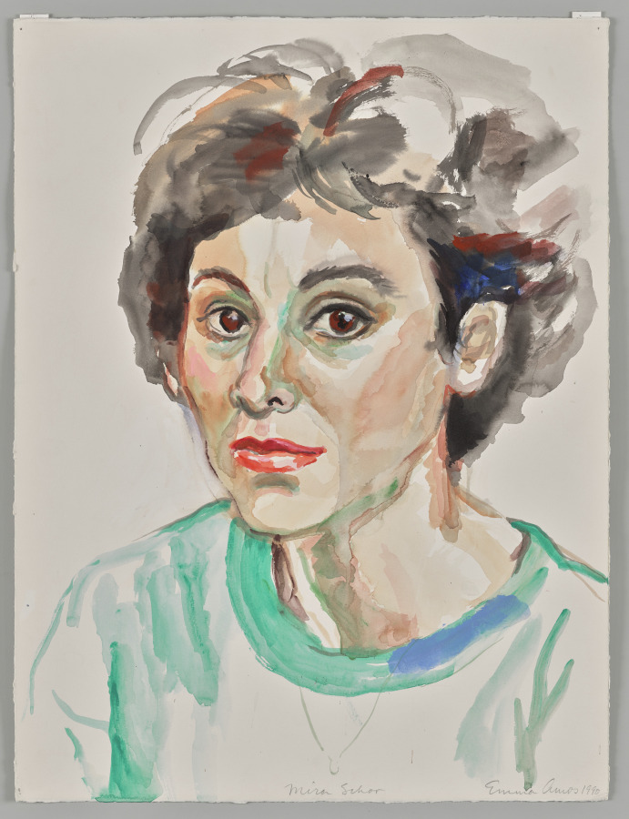 Mira Schor, Emma Amos, 1990–94