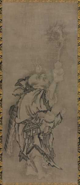 Hotei with Daoist Immortals: Immortal with Gourd and Dragon