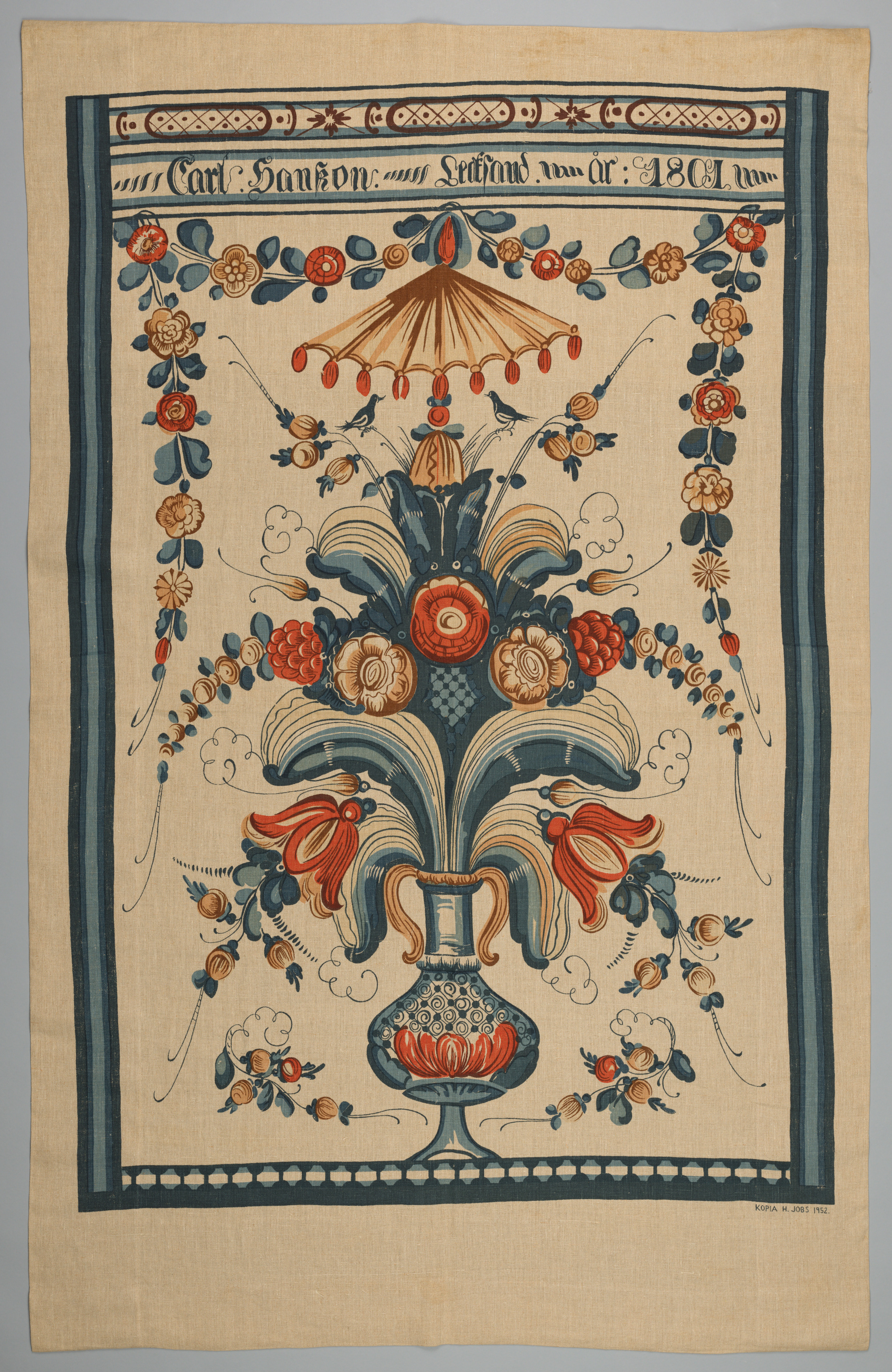 Bonad (Hanging Tapestry): copy of “Carl Hanson, Leksand, 1801”
