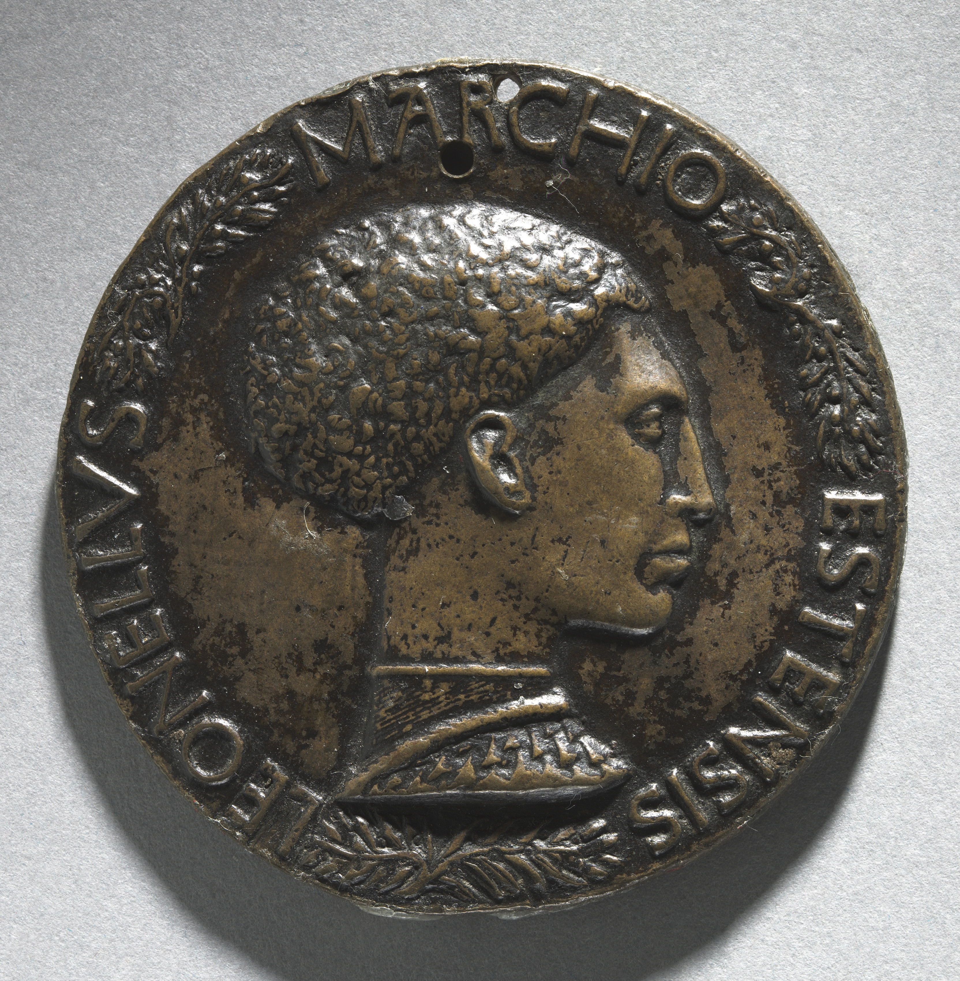 Portrait of Leonello D'Este, Marquess of Ferrara (obverse)
