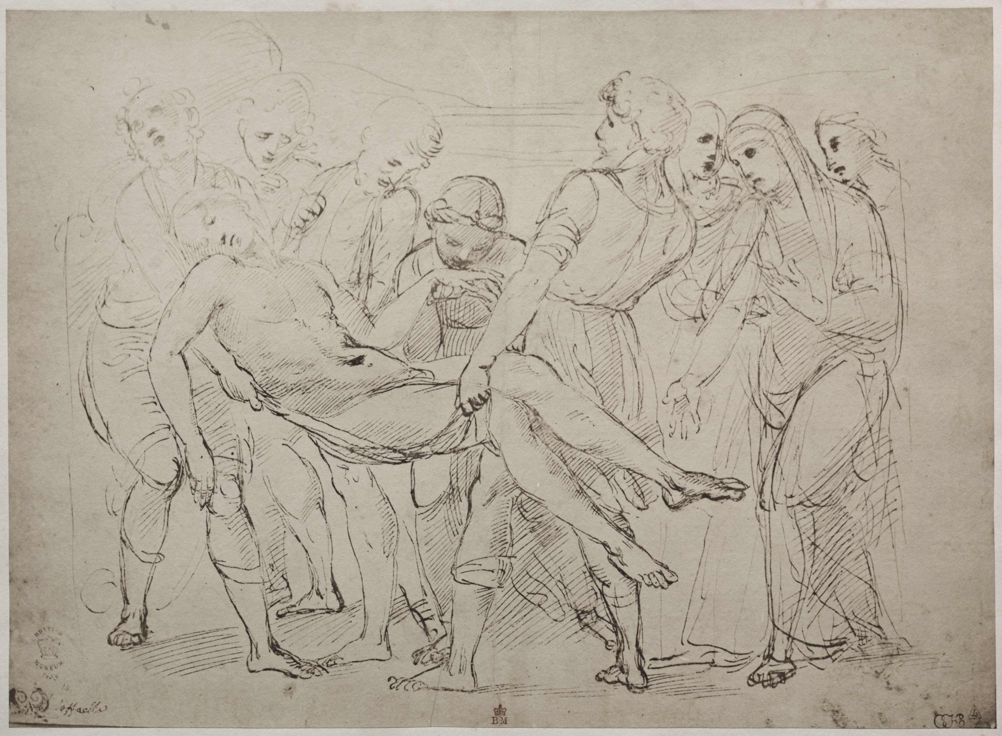 Drawing by Raphael Sanzio in the British Museum