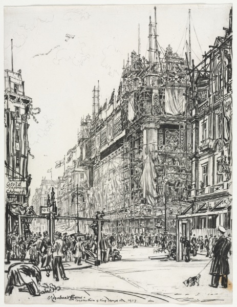 Selfridges, Oxford Street; Coronation of George VI