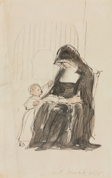 Nun Reading to a Child
