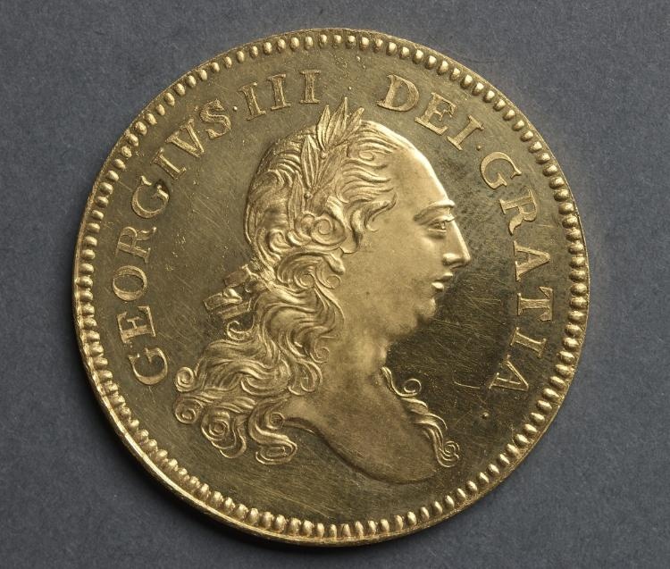 Five Guineas: George III (obverse)