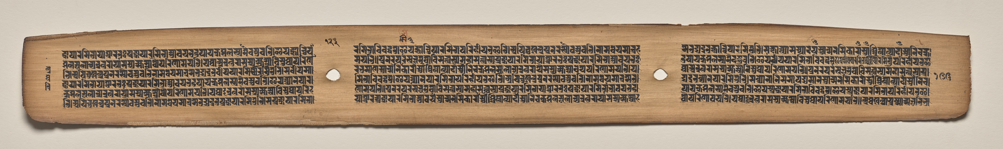 Text, Folio 123 (verso), from a Manuscript of the Perfection of Wisdom in Eight Thousand Lines (Ashtasahasrika Prajnaparamita-sutra)