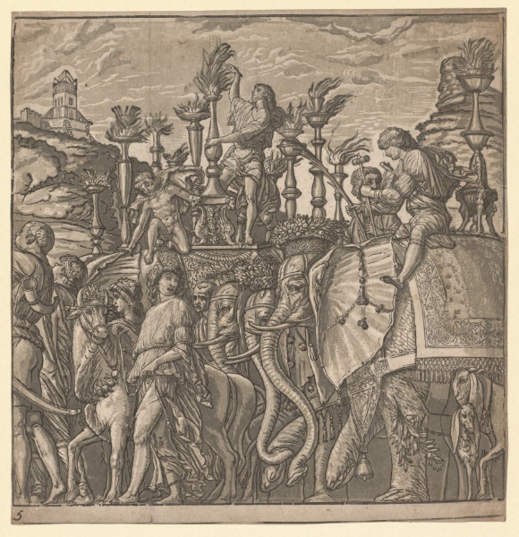 The Triumph of Julius Caesar: Elephants Carrying Torches