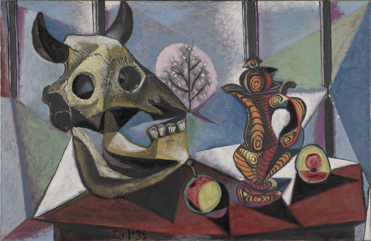 Bull Skull, Fruit, Pitcher, Pablo Picasso, 1939