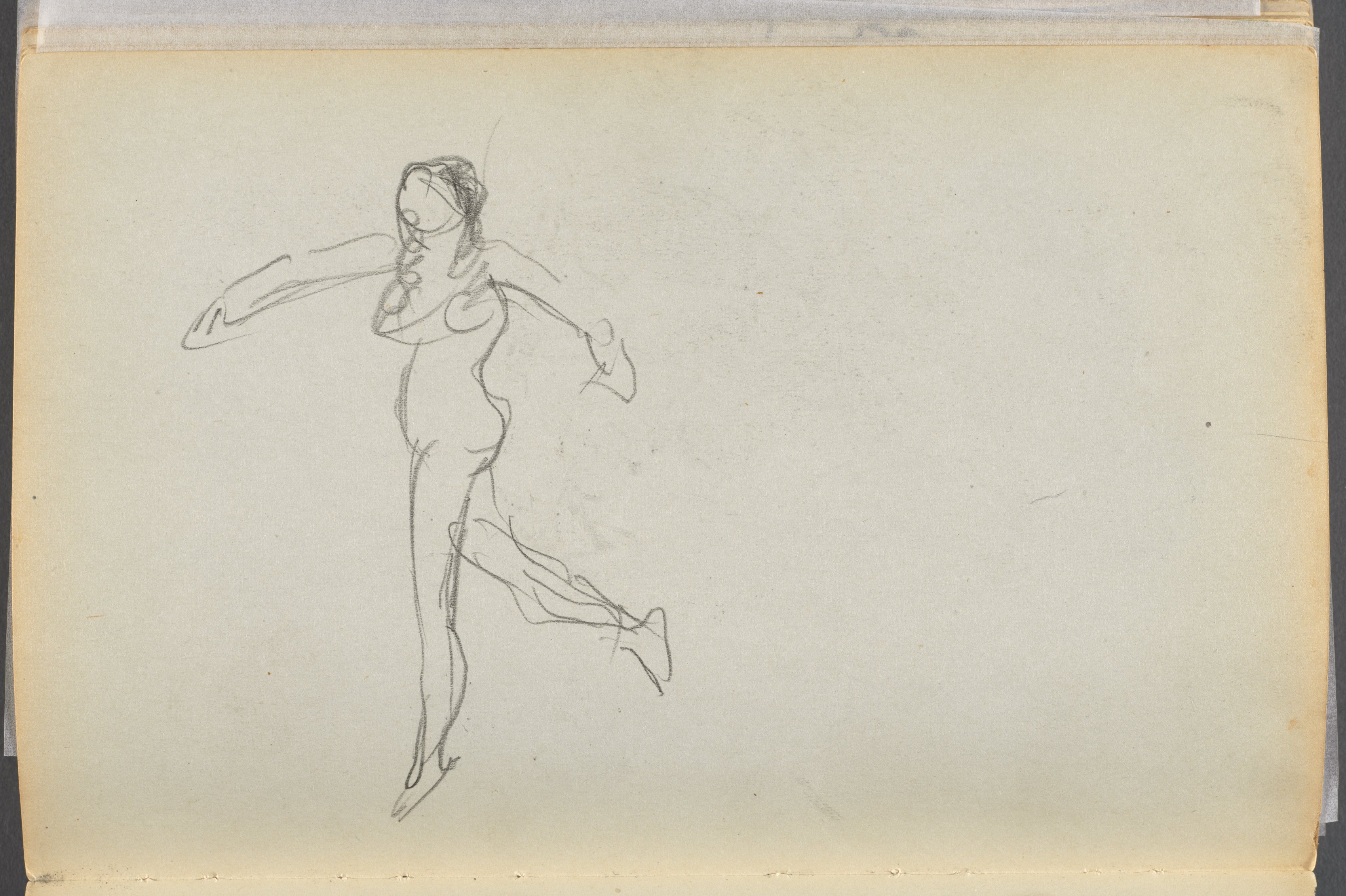 Sketchbook- The Granite Shore Hotel, Rockport, page 170: Female Nude 
