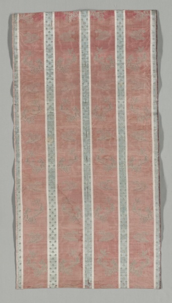 Length of Textile with Classical Ruin in a Landscape Design