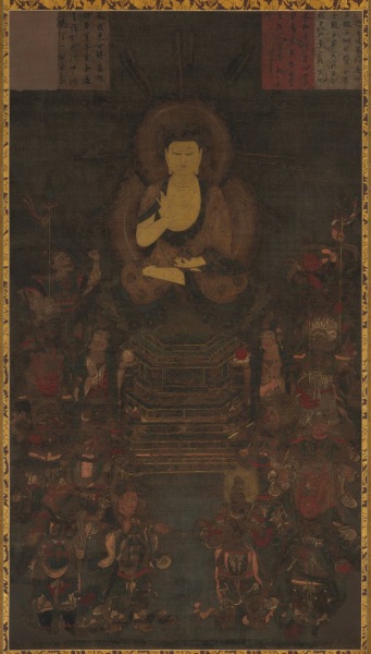 Medicine Master Buddha and the Twelve Divine Generals