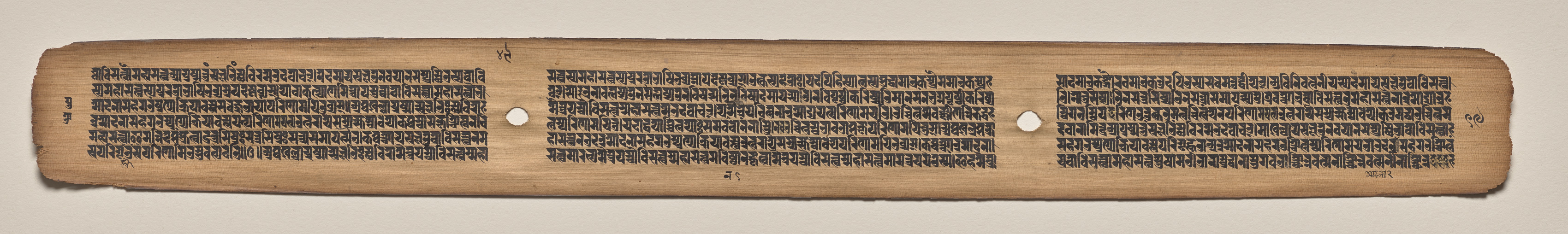 Text, folio 49 (verso), from a Manuscript of the Perfection of Wisdom in Eight Thousand Lines (Ashtasahasrika Prajnaparamita-sutra)