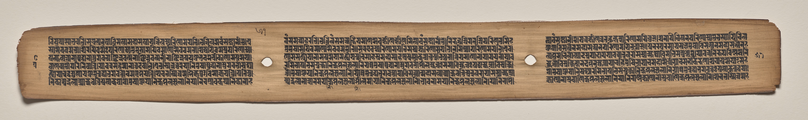 Text, folio 51 (verso), from a Manuscript of the Perfection of Wisdom in Eight Thousand Lines (Ashtasahasrika Prajnaparamita-sutra)