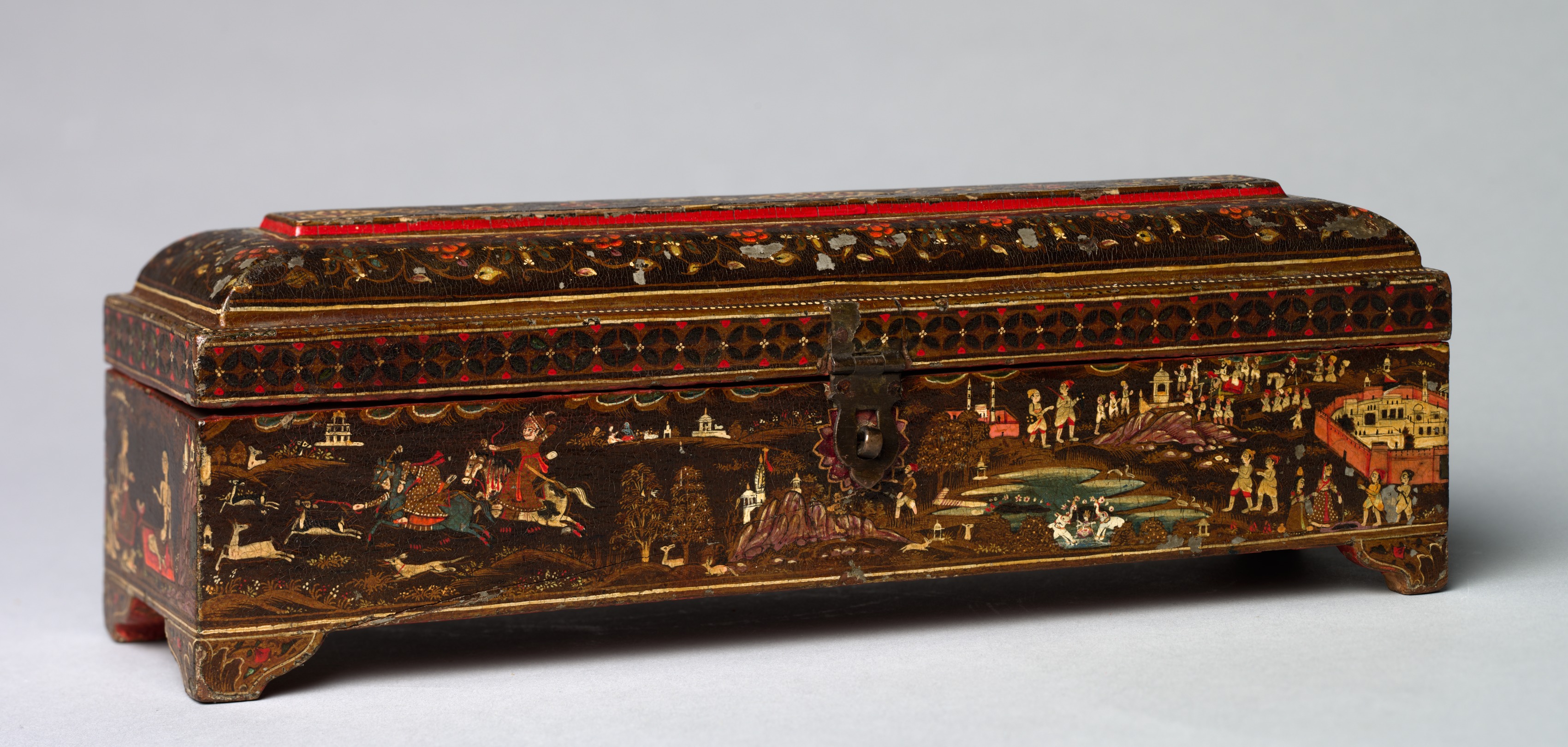 Rajput Box with Various Scenes
