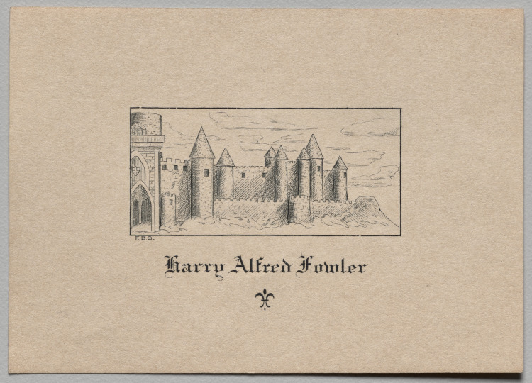 Bookplate: Harry Alfred Fowler