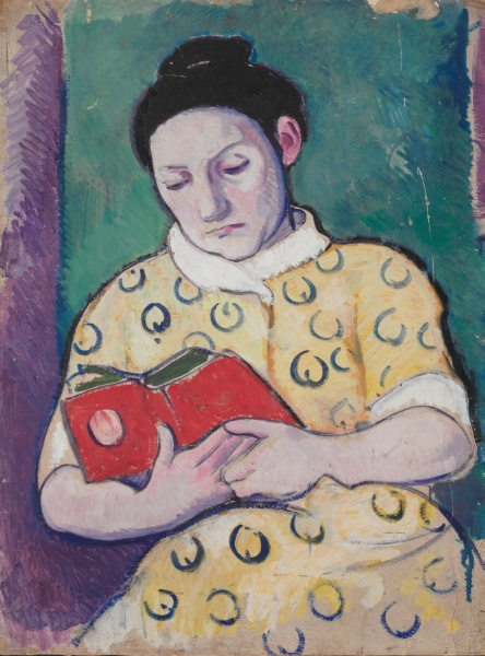 Woman with a Book (verso)
