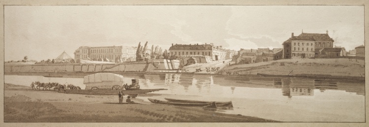 A Selection of Twenty of the Most Picturesque Views in Paris: View of the Palace & Village of Choisi on the Banks of the Seine
