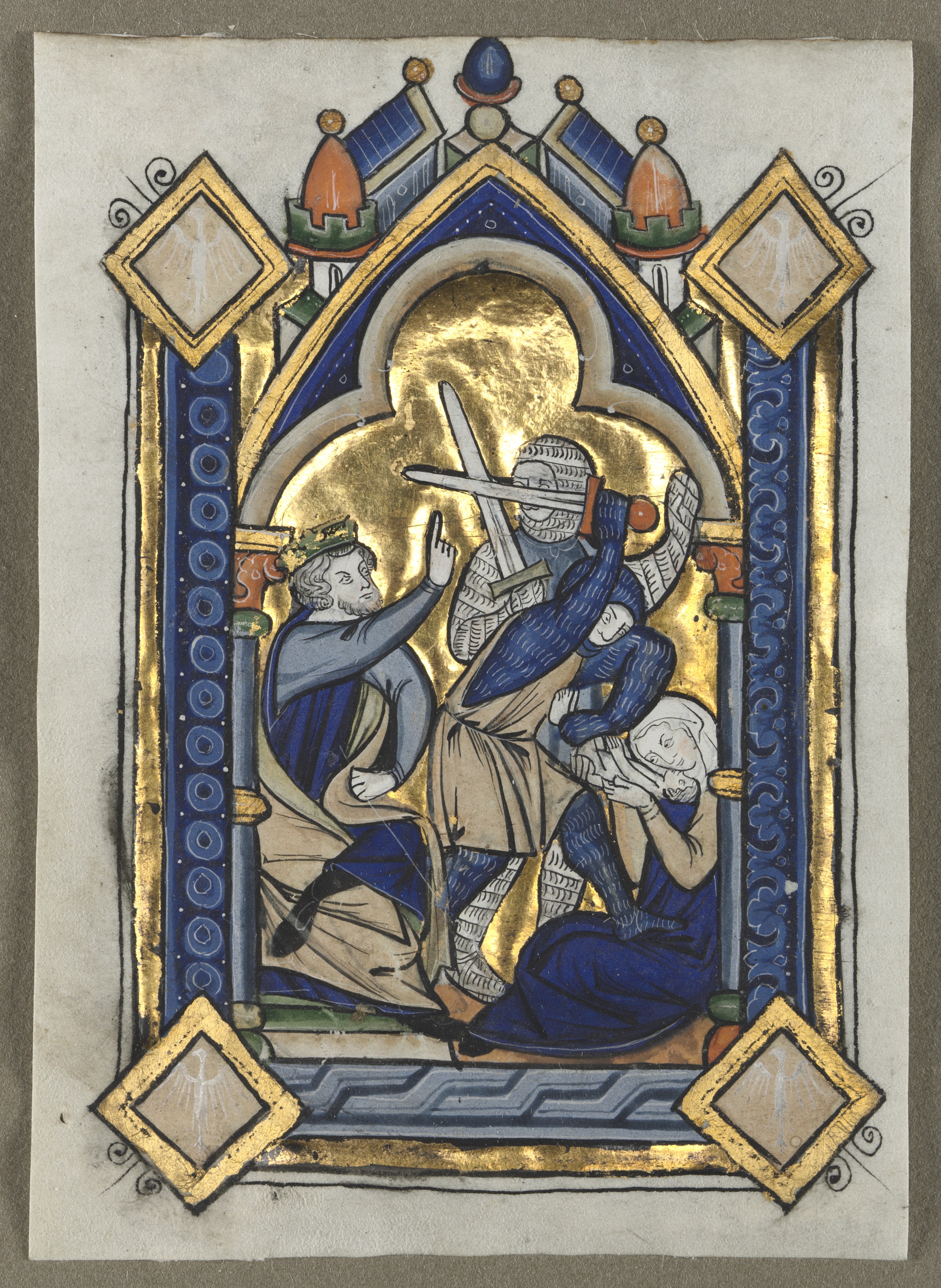 Leaf Excised from a Psalter: Massacre of the Innocents