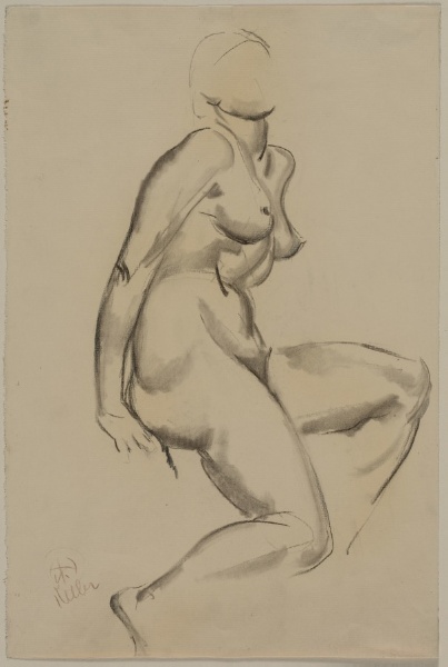 Nude No. 2 (Seated Female Nude, Facing Right)