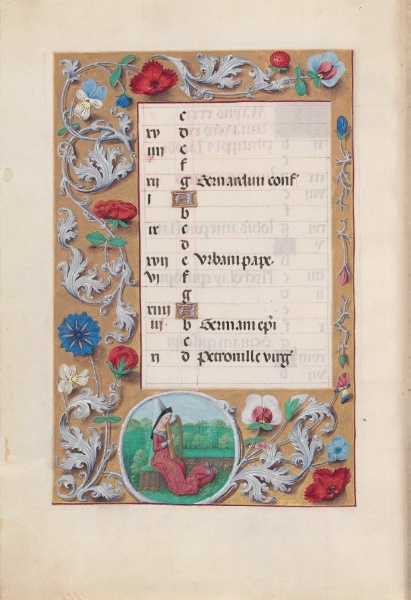 Hours of Queen Isabella the Catholic, Queen of Spain:  Fol. 6v, May