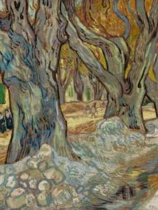 The Large Plane Trees Road Menders At Saint Remy Cleveland Museum Of Art