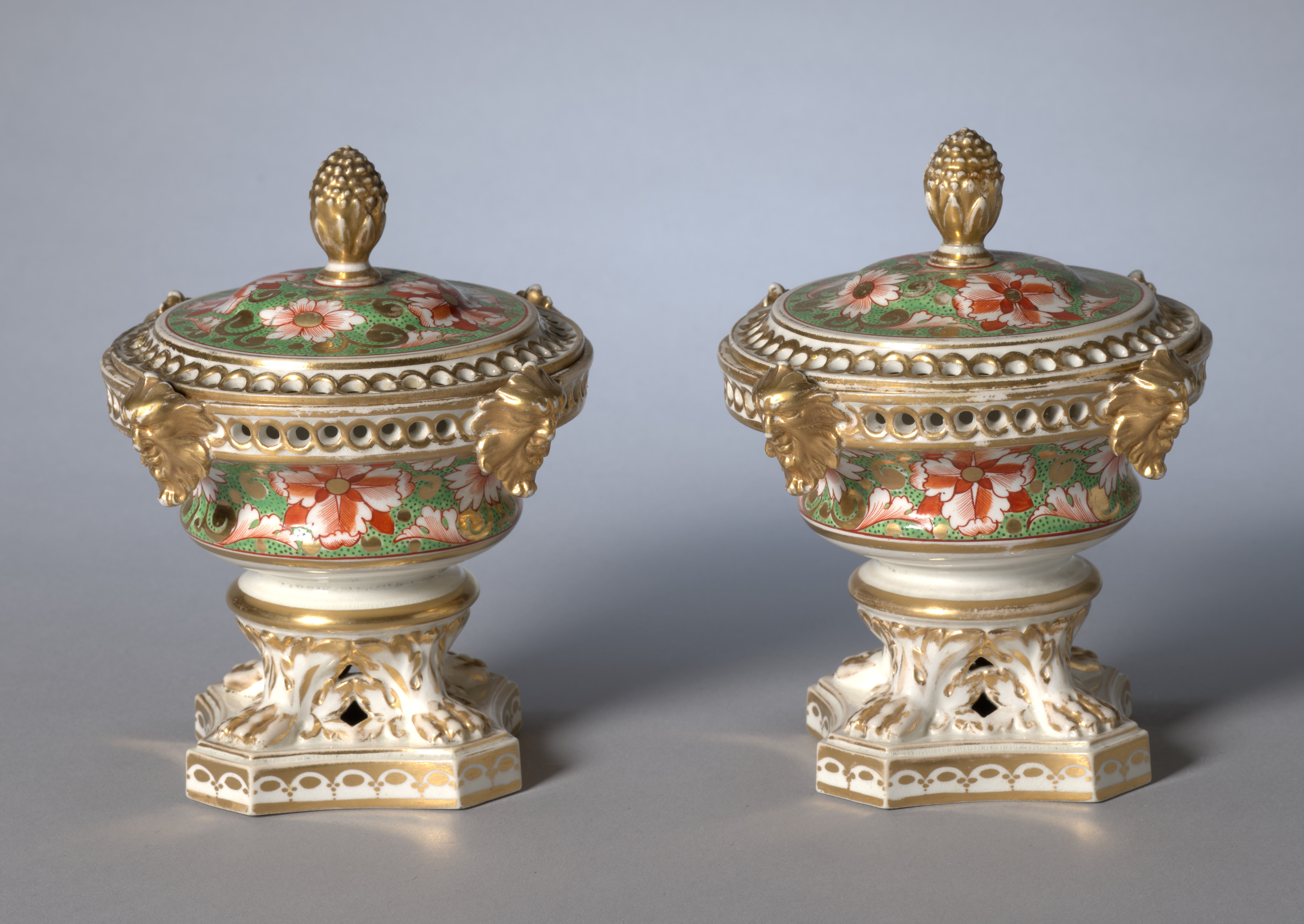Pair of Potpourri Vases with Covers