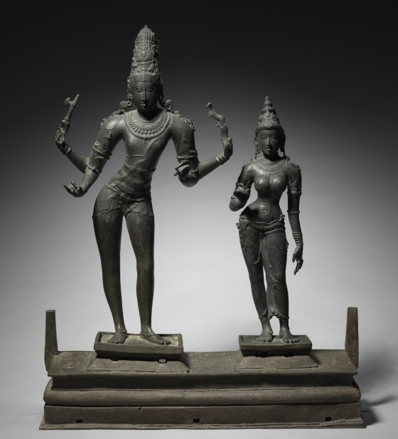 shiva and parvati statue