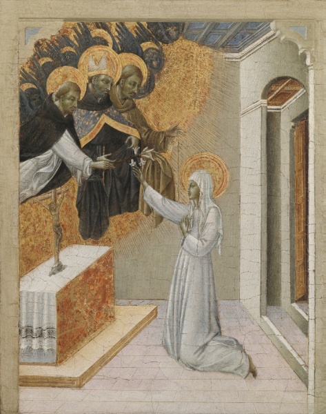 Predella Panel from an Altarpiece: St. Catherine of Siena Invested with the Dominican Habit