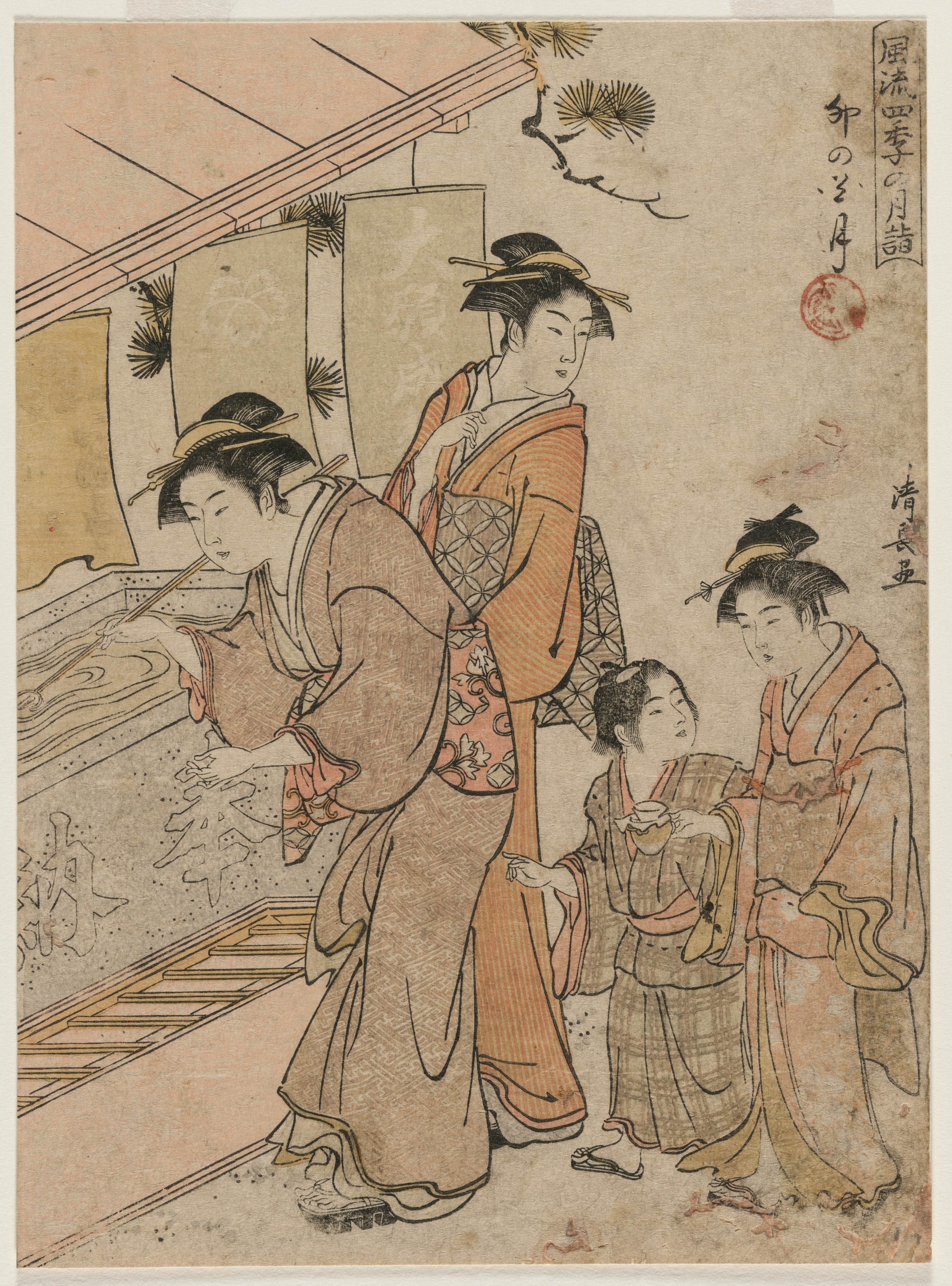 The Fourth Month (from the series Fashionable Monthly Visits to Temples in the Four Seasons)