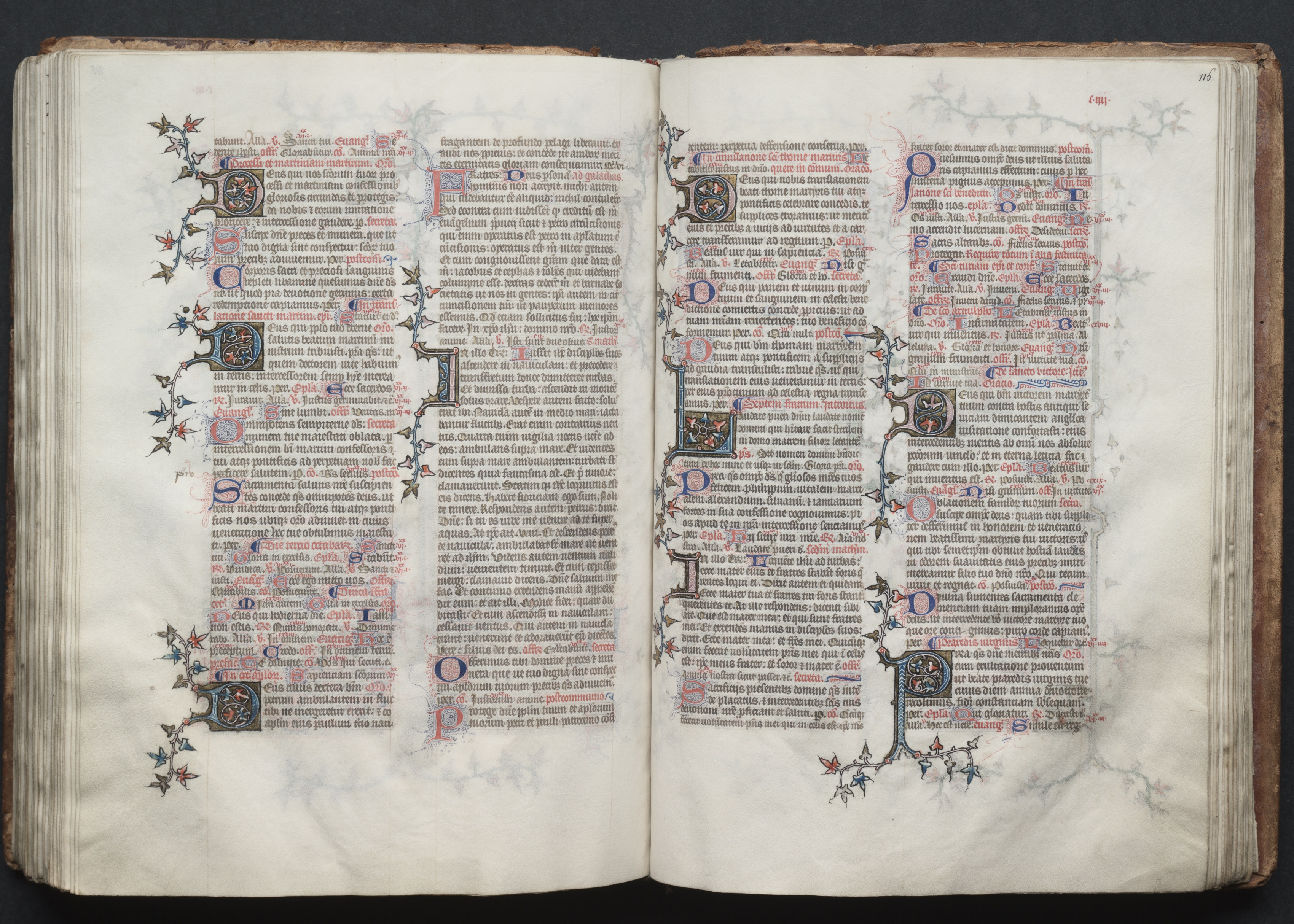 The Gotha Missal:  Fol. 116r, Text