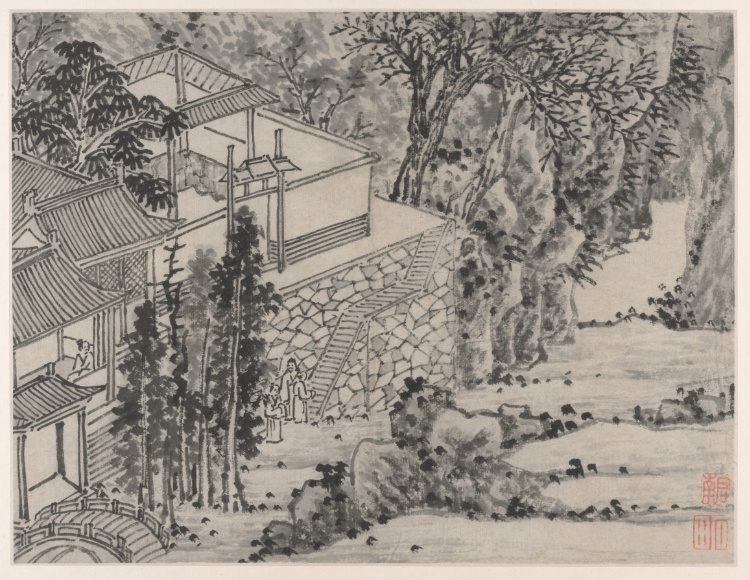 The Enlightened Stone Retreat, from Twelve Views of Tiger Hill, Suzhou