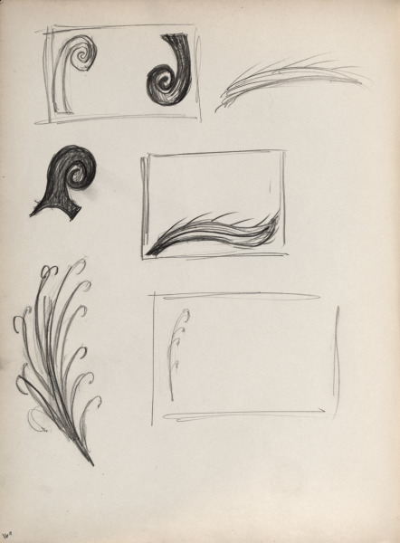 Sketchbook No. 2, page 160: Decorations