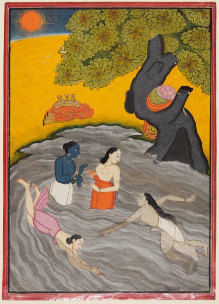 Krishna Playing with the Gopis in the Yamuna