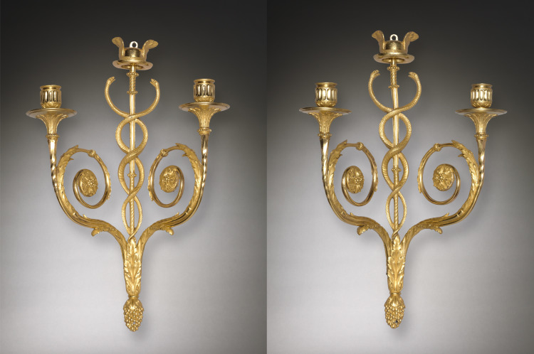 Pair of Louis XVI Style Candle Brackets