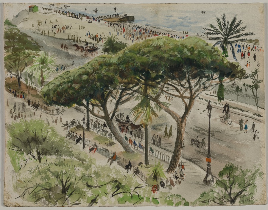 Riviera, Nice, France, Anthony J. Vaiksnoras, 1945